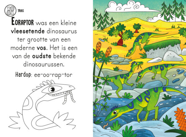 Magisch waterkleurboek Dino’s