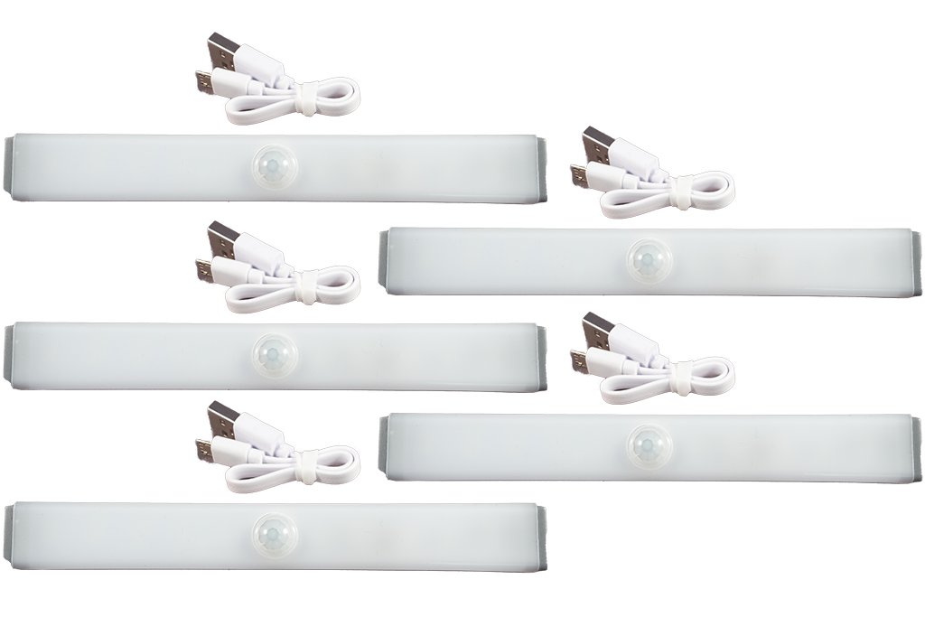 VOORDEELPACK 5 stuks Led Lamp Strip 15 cm met bewegingssensor - oplaadbaar - dimbaar -draadloos